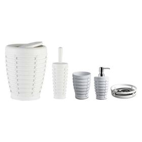 Primanova Palm Beyaz 5 Parça Banyo Seti