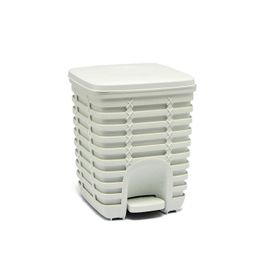 Primanova Palm Beyaz 9 lt Pedallı Çöp Kovası