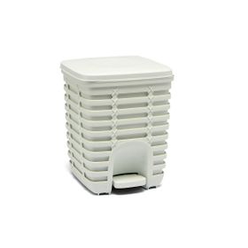 Primanova Palm Beyaz 9 lt Pedallı Çöp Kovası
