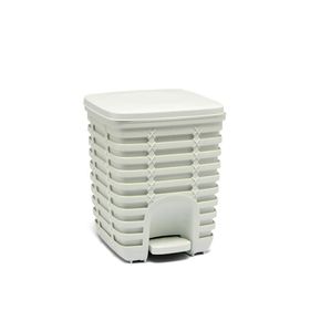 Primanova Palm Beyaz 9 lt Pedallı Çöp Kovası