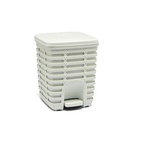 Primanova Palm Beyaz 9 lt Pedallı Çöp Kovası