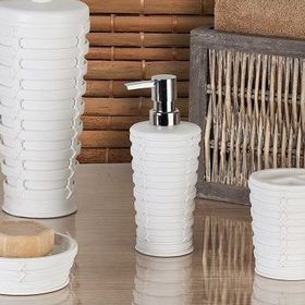 Primanova Palm Beyaz Katı Sabunluk