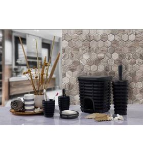Primanova Palm Gri 5'li Banyo Seti