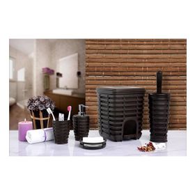 Primanova Palm Kahverengi 5'li Banyo Seti