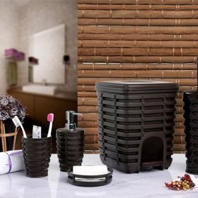 Primanova Palm Kahverengi 5'li Banyo Seti
