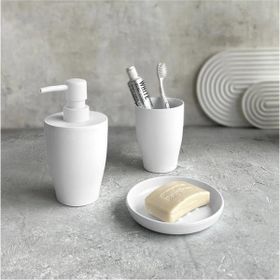 Primanova Pure Beyaz 3'lü Banyo Seti
