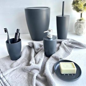 Primanova Pure Gri 5'li Banyo Seti