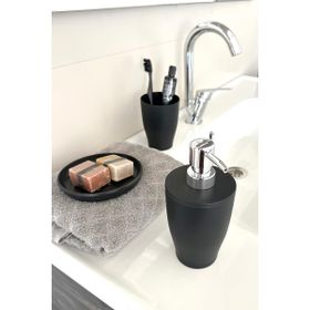 Primanova Pure Siyah 3'lü Banyo Seti