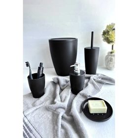 Primanova Pure Siyah 5'li Banyo Seti