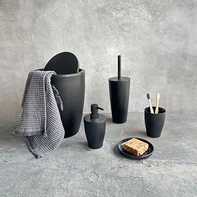 Primanova Pure Siyah 5'li Banyo Seti