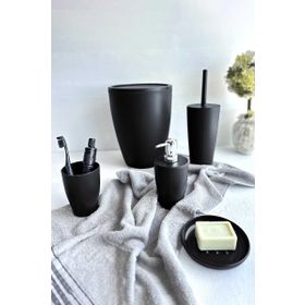 Primanova Pure Siyah 5'li Banyo Seti