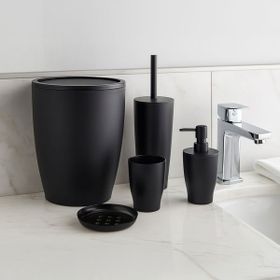 Primanova Pure Siyah 5'li Banyo Seti