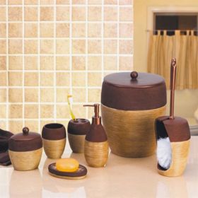 Primanova Rattan Banyo Aksesuarı Çöp Kovası