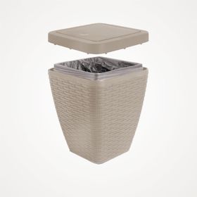 Primanova Rattan Bej Çöp Kovası