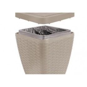 Primanova Rattan Bej Çöp Kovası