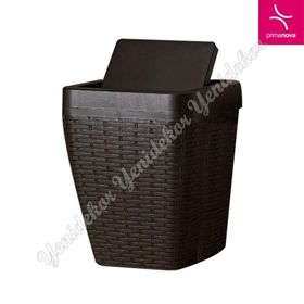 Primanova Rattan Kahverengi Çöp Kovası