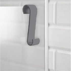 Primanova Tekli Pratik Gri Banyo Askısı