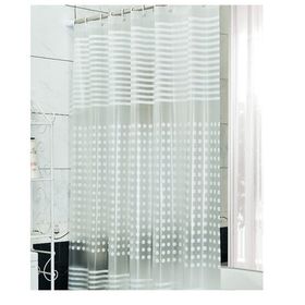 Primanova White Stripe 180x200 cm Beyaz Banyo Perdesi