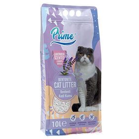 Prime 10 lt Kalın Taneli Lavanta Kokulu Bentonit Kedi Kumu