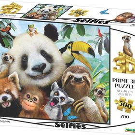 Prime 1006 3D Hayvanat Bahçesi Selfie 500 Parça Yetişkin Puzzle