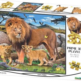 Prime 10161 3D Aslan Ailesi 500 Parça Yetişkin Puzzle