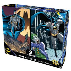 Prime 10230 3D Dc Comics Batman 2'li 300 Parça Puzzle