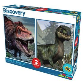 Prime 10231 3D Discovery Tarbosaurus ve Velociraptor 2'li 200 Parça Puzzle