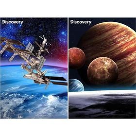 Prime 10249 3D Discovery Uydular ve Gezegenler 2'li 200 Parça Puzzle