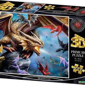 Prime 103283D Dragon Clan 500 Parça Yetişkin Puzzle