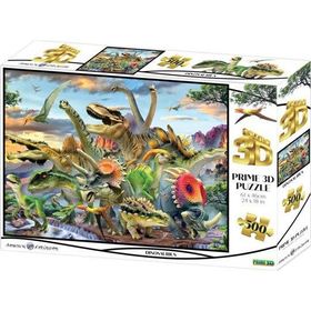 Prime 10353 3D Dinozorlar 500 Parça Yetişkin Puzzle