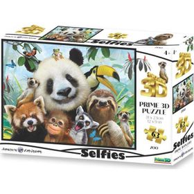 Prime 10541 3D Hayvanat Bahçesi Selfie 63 Parça Puzzle