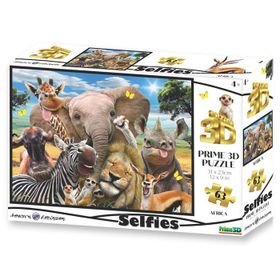Prime 10543 3D Afrika Selfie 63 Parça Puzzle