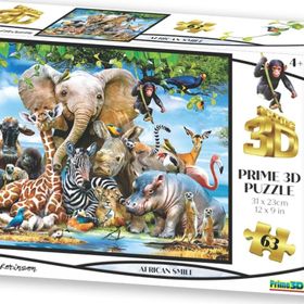 Prime 10638 3D Afrika Smile 63 Parça Puzzle