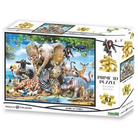 Prime 10638 3D Afrika Smile 63 Parça Puzzle