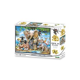 Prime 10638 3D Afrika Smile 63 Parça Puzzle