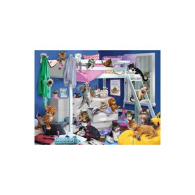Prime 12236 3D Giordano Yatak Odası Kedileri 300 Parça Puzzle