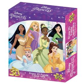 Prime 32567 3D Disney Princess 200 Parça Puzzle
