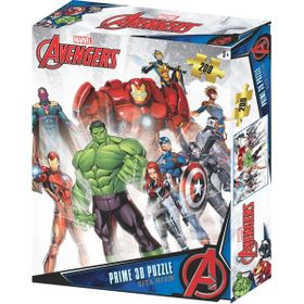 Prime 33033 3D Avengers 200 Parça Puzzle