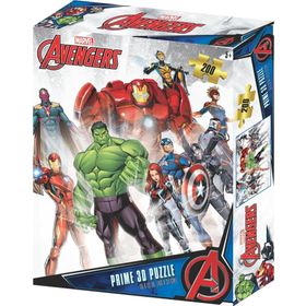 Prime 33033 3D Avengers 200 Parça Puzzle