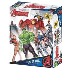 Prime 33033 3D Avengers 200 Parça Puzzle