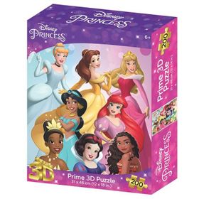 Prime 33356 3D Disney Prensesler 200 Parça Puzzle