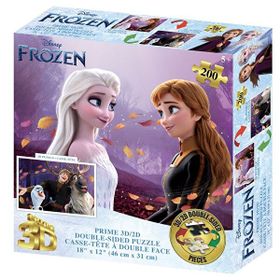 Prime 37547 3D Disney Frozen Çift Taraflı 200 Parça Puzzle