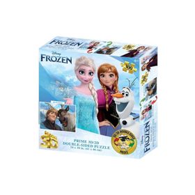 Prime 37554 3D Disney Frozen Çift Taraflı 300 Parça Puzzle