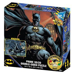 Prime 37581 3D Dc Comics Batman Çift Taraflı 500 Parça Puzzle