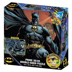 Prime 37581 3D Dc Comics Batman Çift Taraflı 500 Parça Puzzle