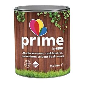 Prime Ceviz 2.5 lt Solvent Bazlı Ahşap Vernik