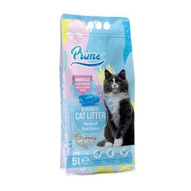 Prime İnce 5 lt Marsilya Kokulu Bentonit Kedi Kumu