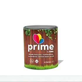 Prime Solvent Bazlı Beyaz Opak 15 lt Ahşap Boya