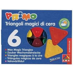 Primo 6 Renk Sihirli Üçgen Mum Boya