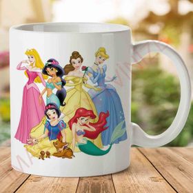 Princesses Çizgi Film Baskılı Kupa